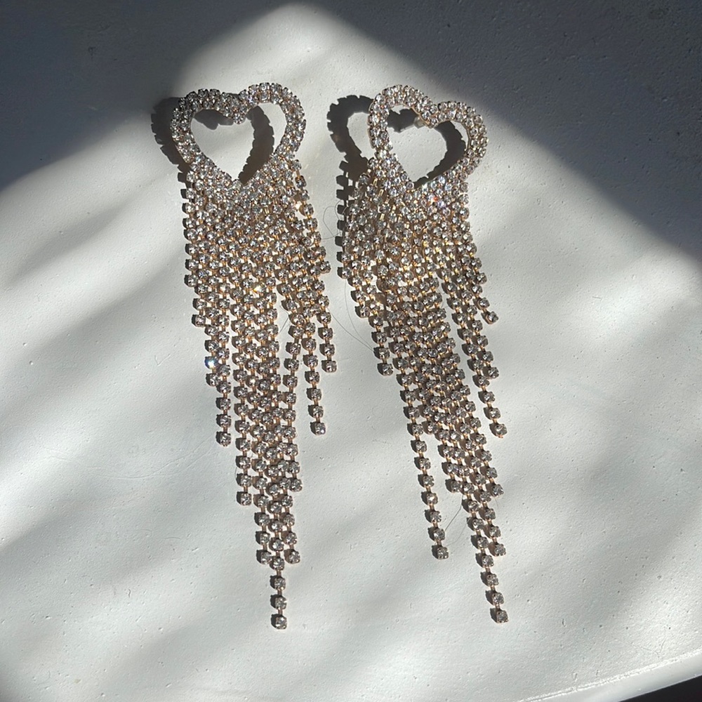 Heart costume earrings